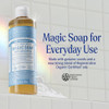 Dr Bronners PureCastile Magic Liquid Soap Baby Unscented 16 Ounce 2Pack Made with Regenerative Organic Certified Oils Fo