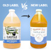 Vermont Castile Unscented Gentle Liquid Soap for Sensitive Skin Natural Body Wash Organic Hair Shampoo for Oily Hair Alo