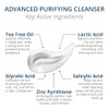 Visha Skincare Advanced 4 in 1 Multitasking Purifying Facial Cleanser Face Wash to Reduce Facial Redness Minimize Pores
