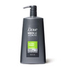 Dove MenCare Body Wash with Pump for Mens Skin Care Extra Fresh Body Wash that Effectively Washes Away Bacteria While No