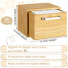 Beeveer Bamboo Box Towels XL 50 Disposable Face Towels Disposable Makeup Remover Dry Wipes for Skin Club Cleaning Skin C