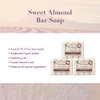 A LA MAISON Sweet Almond Bar Soap Triple French Milled Natural Moisturizing Hand Soap Bar 12 Bars of Soap 35 oz