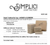Simplici Lavender Garden Natural Soap exfoliating pure essential oils 6 Bar Value Bag Palm Free