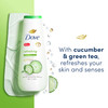 Dove Body Wash Refreshing Cucumber and Green Tea 4 Count Refreshes Skin Cleanser That Effectively Washes Away Bacteria W