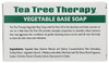 Tea Tree Therapy Pack of 8 x Vegetable Base Soap with Tea Tree Oil 39 oz8