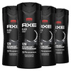 AXE Body Wash Black 4 Count 12h Refreshing Scent Cleanser Frozen Pear Cedarwood Mens Body Wash with 100 PlantBased Moist