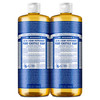 Dr Bronners PureCastile Liquid Soap Peppermint 25 ounce Made with Organic Oils 18in1 Uses Face Body Hair Laundry Pets an
