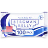 Bergman Kelly Hotel Soap Bars White Tea 1 oz 100 PK Travel Size Luxury Bulk Amenities Bar Soap Mini Individually Wrapped