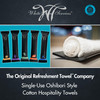 White Towel Services 8 x 8 inch Moist Cotton Towel Individually Wrapped Lavender Case of 50