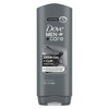DOVE MEN CARE Body and Face Wash 4 Count Purifying Charcoal Clay Body Wash for Men with 24Hour Nourishing Micromoisture