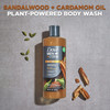 Dove MenCare Body Wash Sandalwood Cardamom Oil 4 Count to Rebuild Skin in the Shower with PlantBased Cleansers and Moist