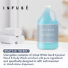 1Shoppe AllinKit HandBody Wash Infuse White Tea Coconut Hotel 1 Gallon For Hospitality Vacation Rentals to Refill Dispen