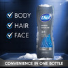 Dial Men 3 in 1 Body Hair and Face Wash Refresh 16 Fl Oz Pack of 6 Blue Sage Scent Cleanses Deep Gentle on Skin with Cle