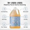 Brittanies Pure Organic Castile Liquid Olive Oil Soap Refill 1 Gallon Unscented Face Body Wash All Purpose Cleaner Dishe