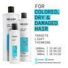 Nioxin System 3 Scalp Hair Shampoo For Colored or Damaged Hair with Light Thinning With Niacinamide and Biotin 338 Fl oz