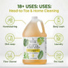 Brittanies Bergamot Lime Pure Castile Olive Oil Liquid Soap 1 Gallon 128oz Face Body Wash Dishes Pets Laundry Natural Ve
