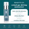 VI DERM Retinol AgeDefying Moisturizer Hydrating Face Cream for Women Men Daily AntiAging Skin Care WaterBased Facial Lo