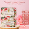 Wavertree London English Rose Scented Natural Soap Bars for Women Men 2 x 7oz Moisturizing TripleMilled Soap Bars Enrich