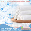 GothicBride Disposable Face Towel Dry Wipes 100 Cotton Facial Tissue Lint Free Facial Cleansing Towels Super Absorbent D