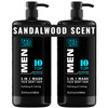 Dead Sea Collection Mens Body Wash TOP 10 ACTIVE 3 in 1 Body Wash for Men for Hair Face Body Moisturizing Shower Gel wit