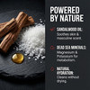 Dead Sea Collection Sandalwood Mens Body Wash 3 in 1 Body Wash for Men for Hair Face Body Moisturizing Shower Gel with D