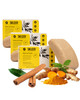 Turmeric Face Cleanser and Body Wash Bar 3 Pack All Natural Soap with Essential Oils and Proprietary Extract Facial Wash