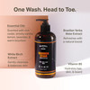 Barrel Oak AllinOne Wash for Face Hair Body Vegan Hydrating Face Shampoo and Body Wash for Men Grooming Kit Gifts for Me