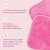 ERASE YOUR FACE Reusable Makeup Remover Cloths Microfiber Face Towels to Cleanse Remove Makeup Water Activated for Sensi
