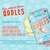 Perfectly Posh How About Them Apples Big Bath Bar Nourishing Soap with Cinnamon Apple Fragrance for Energizing Bath Time