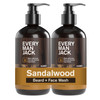 Every Man Jack Sandalwood Beard Wash Cleanse Soften and Hydrate for a Healthier Beard Made wNaturally Derived Ingredient