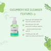 Sapo Cucumber Face Cleanser Gentle Gel Wash with Aloe Coconut Oil Neem Watercress Hydrating pHBalanced Facial Cleanser 4