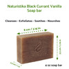 Naturistika Black Currant Vanilla Soap Bar Vegan All Natural Handcrafted with Organic Oils and NonGMO ingredients Face a