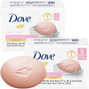 Dove Soap Pink Beauty Bar 2Pack 8 Soap Bars 3in1 Moisturizing Face Body Hand Soap 317 Oz Ea