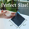 myHomeBody Soap Pocket Squares Exfoliating Pouch Body Scrubber Exfoliator Sponge for Bath or Shower or Leftover Bits Sav
