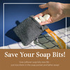 myHomeBody Soap Pocket Squares Exfoliating Pouch Body Scrubber Exfoliator Sponge for Bath or Shower or Leftover Bits Sav