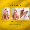 Pili Natural Sulfur Soap Bars 3 Pack Jabn de azufre Deep Cleansing and OilControl Formula for All Skin Types Maintain He