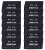 White Classic Bleach Safe Black Makeup Washcloths for Face Cleansing 12 Pack Super Soft Luxury Cotton Black Makeup Towel