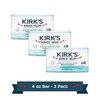 Kirks Fragrance Free Castile Bar Soap Pack of 3