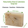 Naturistika Aloe and Calendula Soap Bar 3 Pack Vegan and All Natural Handcrafted with Organic Oils Face and Body Soap Fo