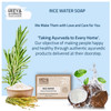 Ireya Ayurveda Rice Water Rosemary Coconut Handmade Soap Rice Water Coconut Oil Rosemary Oil Natural Vegan Moisturizing
