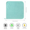 SINLAND Absorbent Coral Velvet Washcloth Ultra Soft Microfiber Face Towels 12 x 12 inch MultiPurpose Face Cloths for Hou