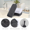 SINLAND Absorbent Coral Velvet Washcloth Ultra Soft Microfiber Face Towels 12 x 12 inch MultiPurpose Face Cloths for Hou