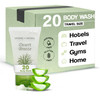 Travel Size Hotel Body Wash 20 Count 1 oz Bottles Guest Amenities for Vacation Rentals and Short Term Rentals Paraben Fr