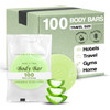 Travel Size Hotel Body Bar Soap 100 Count 1 oz Bars Guest Amenities for Vacation Rentals and Short Term Rentals Paraben