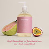 Deep Steep Liquid Hand Wash Passion Fruit Guava 176 oz Moisturizing Cleanser with Olive Oil Aloe Vera Glycerin Hyaluroni