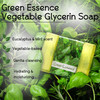 Glycerin Bar Soap Green Essence Scent Natural VeganFriendly Hypoallergenic Moisturizing and Hydrating with 100 Vegetable