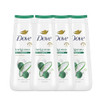 Dove Body Wash with Pump 4 Count Invigorate Aloe Eucalyptus For 24hr LotionSoft Skin Moisturizing Skin Cleanser with No