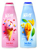 Keff Creamy Dessert Body Wash Product of Israel Moisturizing Body Wash with Shea Butter Vitamin E and Aloe Vera 16 Ounce