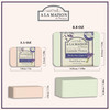 A LA MAISON Lavender Flower Bar Soap Triple French Milled Natural Moisturizing Hand Soap Bar 3 Bars of Soap 88 oz