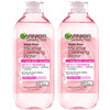 Garnier Micellar Water with Rose Water and Glycerin Hydrating Facial Cleanser Makeup Remover For All Skin Types Vegan Cr